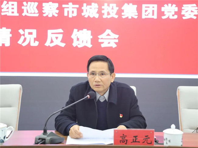 景德鎮市委第四巡察組向(xiàng)市城投集團黨委反饋巡察情況
